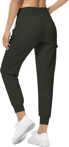 Miniatura 37 de RlaGed - Pantalones tipo cargo de senderismo para mujer, pantalones deportivos ligeros, de secado rápido, resistentes al agua, para pesca y al aire