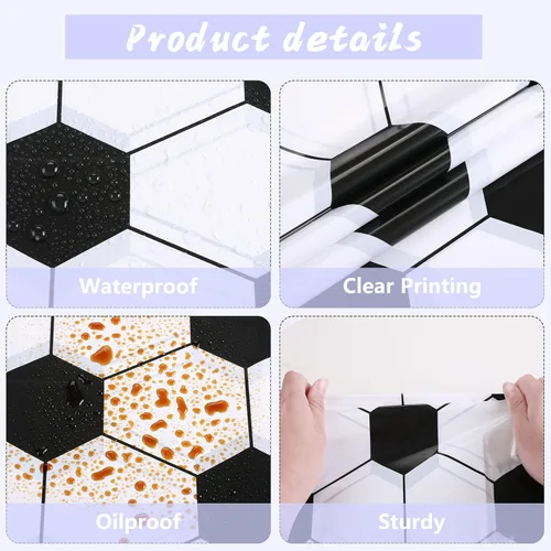 Miniatura 5 de Kesfey 3 paquetes de manteles para fiestas de fútbol 54 x 108 pulgadas, cubierta de mesa desechable impermeable de plástico con tema de fútbol