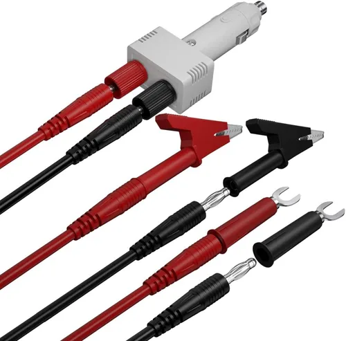 Miniatura 8 de Enchufe para encendedor de cigarrillos de 12 V a hembra Adaptador de cable de alimentación Kit de cable de extensión Pinzas de cocodrilo