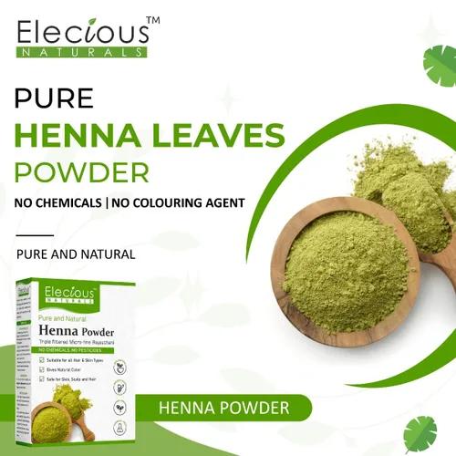 Miniatura 2 de Elecious Polvo de henna natural para el color del cabello y el crecimiento, sin silicona, sin amoníaco, sin sulfatos, sin color sintético, sin