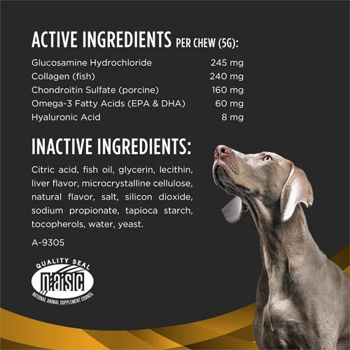 Miniatura 5 de Purina Pro Plan Suplemento veterinario para el cuidado de las articulaciones de perros de raza grande con glucosamina, condroitina y colágeno