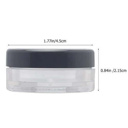 Miniatura 8 de FOMIYES Recipientes de polvo de maquillaje con tamiz y tapas, caja de polvo suelta vacía para polvo, estuche para polvos de cosméticos (0.35 oz), 4