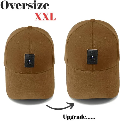 Miniatura 2 de Gorros de cabeza grande para hombre, gorra de béisbol de algodón de gran tamaño XXL, gorra de cabeza grande, gorra de talla grande, ajustable de 23