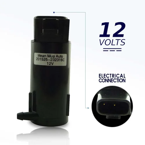 Miniatura 3 de 201525-232316C - Bomba para lava-parabrisas con ojal - Para: Toyota, Lexus - Parte original de fabricante de Reemplaza #: 85330-12340, 85310-20190