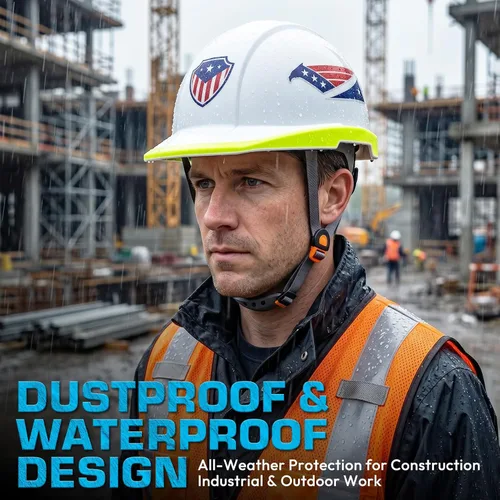 Miniatura 3 de LOHASPRO Cascos Duros Electricista Construcción Trabajo Casco de Seguridad Estilo Gorra ANSI Z89.1 Aprobado OSHA Casco Duro Hombres Trabajador