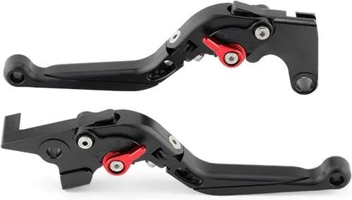 Palancas de embrague de freno para Yamaha MT09 MT 07 2021 para Tracer 900 700 XJ6 FZ6 FZ8 XSR Moto Asa de freno plegable ajustable (Color A negro A
