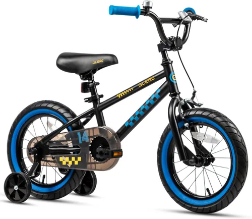 Miniatura 12 de Glerc NuNu - Bicicleta para niños de 12, 14, 16 pulgadas, estilo BMX para niños de 2 a 8 años, bicicletas para niños pequeños con ruedas