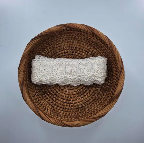 Miniatura 6 de Cinta de algodón de 5 yardas para costura, manualidades, decoración de boda, envoltura de regalo, 1.4 pulgadas de ancho (beige)