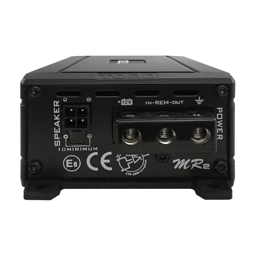 Miniatura 3 de Toro Audio MR2 Micro 500W RMS Monoblock Amplificador de coche Amplificador de potencia de subwoofer clase D pico de 1000 W, estable de 1 Ω