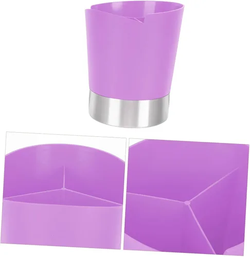 Miniatura 8 de Healeved Cubo de paja de tres compartimentos Soporte multifunción Estuche de almacenamiento de pajitas Cucharas Cubo de almacenamiento para el hogar