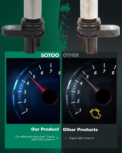 Miniatura 5 de SCITOO 237316N21A Sensor de posición del cigüeñal para Nissan para Altima para Sentra 2002-2006 para Frontier 2005-2019 23731-6N21A 5S1928 S10183