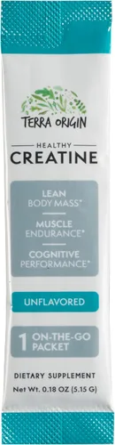Miniatura 8 de TERRA ORIGIN Polvo de monohidrato micronizado de creatina saludable 30 paquetes de barras Soporte para el rendimiento muscular y cognitivo*
