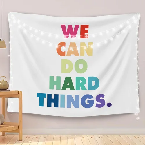 OGILRE Tapiz para aula, con citas motivacionales inspiradoras, con citas inspiradoras, con citas inspiradoras, arte de pared para el hogar,