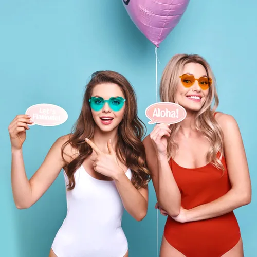 Miniatura 6 de RTBOFY 2 Pack Heart Sunglasses, Heart Shaped Sunglasses with Transparent Candy Color for Party Favor