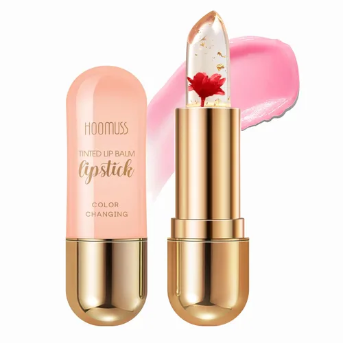 Miniatura 9 de Bálsamo labial de flores, lápiz labial que cambia de color para una sombra rosa perfecta, bálsamo labial de pH único para tus labios, bálsamo