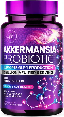 Miniatura 10 de Akkermansia Probiótico – 2 mil millones de AFU por porción – La mejor cepa para soporte de producción de GLP-1 con fibra prebiótica para la salud