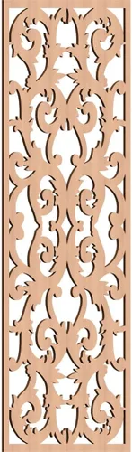 Miniatura 18 de Meadville Paneles decorativos de pared de madera con calado, 9 3/8 pulgadas de ancho x 24 3/8 pulgadas de alto x 1/4 de alto, aliso