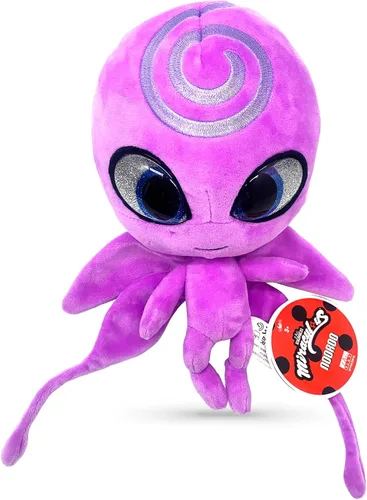 Miraculous Ladybug Kwami Mon Ami - Peluche de Nooroo la mariposa, animal de peluche súper suave, figura de peluche coleccionable de 9 pulgadas,