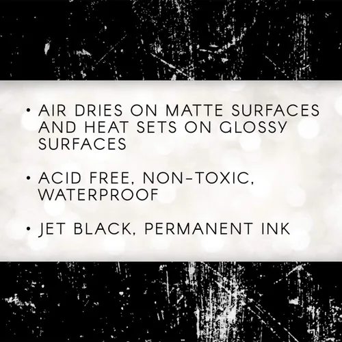 Miniatura 2 de Tinta Ranger de archivo, Jet Black – Permanente, resistente al agua, sin ácidos y no tóxica – No mancha ni se corre – Proporciona resultados