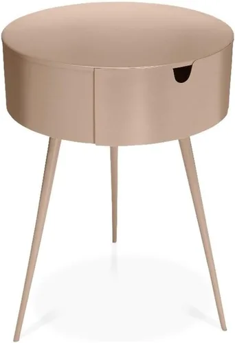 Miniatura 9 de Meridian Furniture Bali Collection Modern Mesita de noche contemporánea de metal duradero, 16 pulgadas de ancho x 16 pulgadas de profundidad x 23