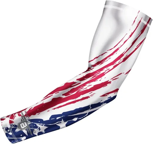 Miniatura 7 de Bucwild Sports Flag Compression Arm Sleeve - Perfect for Baseball Basketball Football - Youth & Adult Sizes