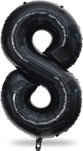 Miniatura 27 de Globo dorado champán con el número 5, globos de aluminio autoinflables grandes de 40 pulgadas del 0 al 9, globo de helio digital 5 dorado claro