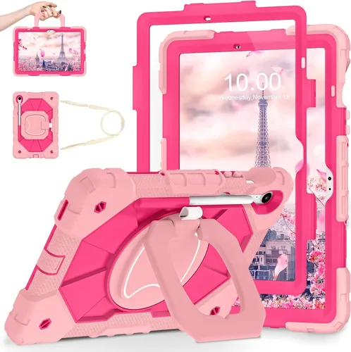 Miniatura 28 de WESOROL Funda para Samsung Galaxy Tab S10 Lite/S10 FE/S9 FE/S9 10.9/11 pulgadas (2025/2023), Funda para Tableta Galaxy Tab S9 a prueba de golpes