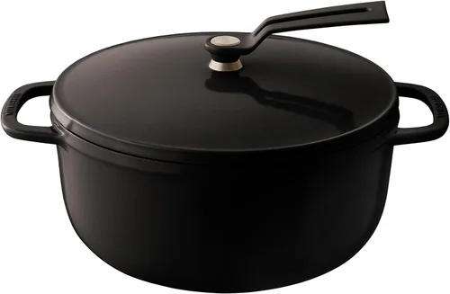 Miniatura 31 de Olla para Horno Holandés Vermicular 2.0 Olla de Hierro Fundido Esmaltada Ligera 18cm (2 qt) No Tóxica Compatible con Inducción Horno Mate