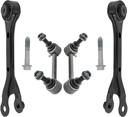 Miniatura 17 de Detroit Axle - Brazos de control superiores traseros para Chrysler 300 Dodge Challenger Charger Magnum, reemplazo del conjunto de brazos de control