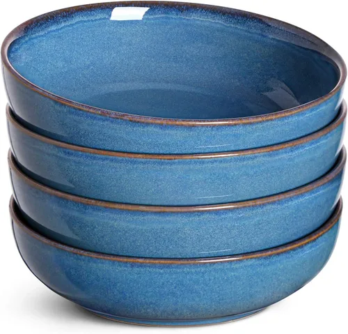 Miniatura 13 de LE TAUCI Tazones para pasta de 45 oz, Juego de tazones para ensalada para servir sopa, pasta, fideos, cena, platos de tazones grandes de cocina