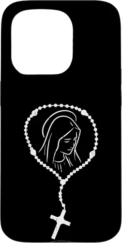 Miniatura 13 de iPhone 11 Rosario Virgen María Dios Jesús Fe religioso católico estuche de regalo