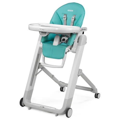 Miniatura 12 de Peg Perego Siesta, Silla Alta Plegable y Reclinable Crece Con el Bebé, Altura Ajustable, Limpieza Rápida y Ruedas Fáciles de Empujar para Bebés