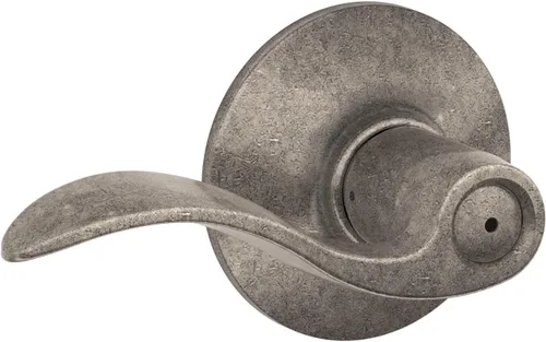 Miniatura 135 de SCHLAGE - Manija de puerta Accent con cerradura de paso libre para pasillo y armario en bronce antiguo - F10 ACC 716 Bronce Envejecido