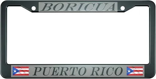 Miniatura 18 de HOSNYE - Marco de placa de matrícula de oro rosa, arte floral decorativo botánico, cubierta de metal para placas frontales, marco de placa