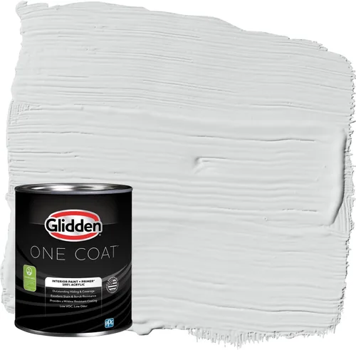 Miniatura 32 de Glidden Pintura Interior + Imprimación: Gris/Plata Antigua, Una Capa, Satinado, 1 Galón