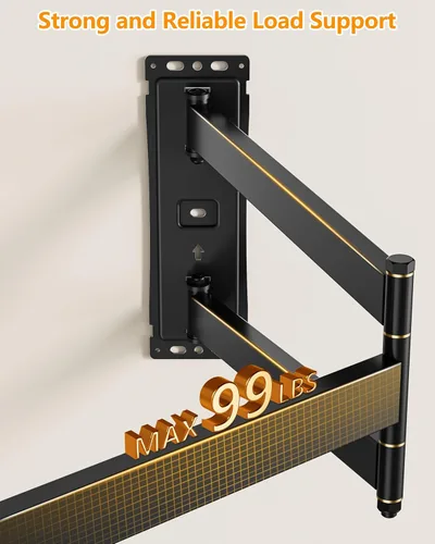 Miniatura 6 de FORGING MOUNT - Soporte de pared para TV de esquina con brazo largo para televisores de 26" a 65" - Fácil de instalar, diseño de un solo soporte