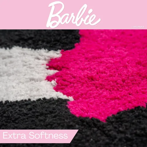 Miniatura 6 de Collectibles Barbie - Alfombra de baño de felpa antideslizante 100% algodón (producto oficial) por Franco