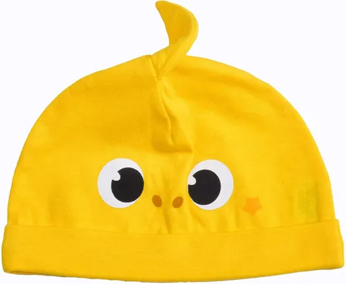 Miniatura 4 de Baby Shark Conjunto de body y gorro para bebés para recién nacidos y bebés - Amarillo/Blanco