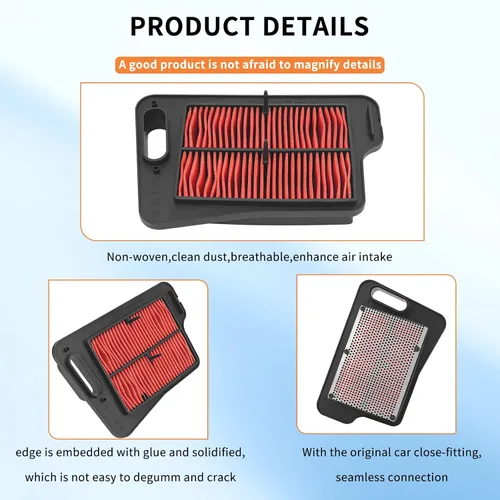 Miniatura 8 de AHL Filtro de aire 13781-05H00-000 compatible con SUZUKI AN400 BURGMAN 2007-2017/AN400 Burgman (ABS) 2011-2012/AN400 Z Burgman Executive (ABS)