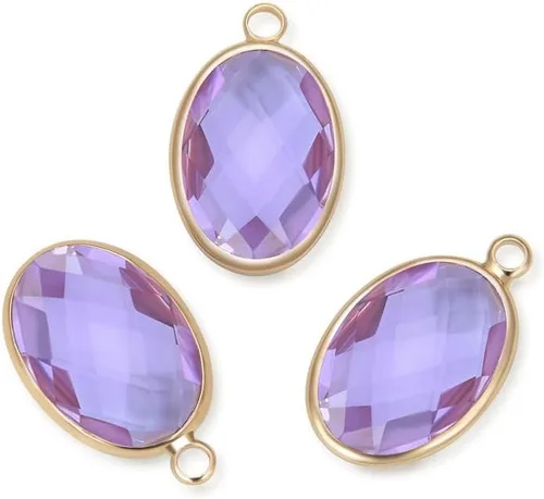 Miniatura 16 de Adabele Colgante de gota de piedra natal de oro de 0.709 in de grado A para aretes personalizados, pulseras, collares, tobilleras, llavero