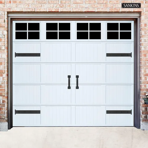 Miniatura 6 de Kit de herrajes magnéticos decorativos para puerta de garaje, atractivas bisagras de imitación, accesorios de decoración, 1 acentos de puerta