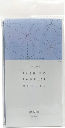 Miniatura 22 de DARUMA Sashiko Sampler - Tela original color azul marino (ángulo recto conectado)
