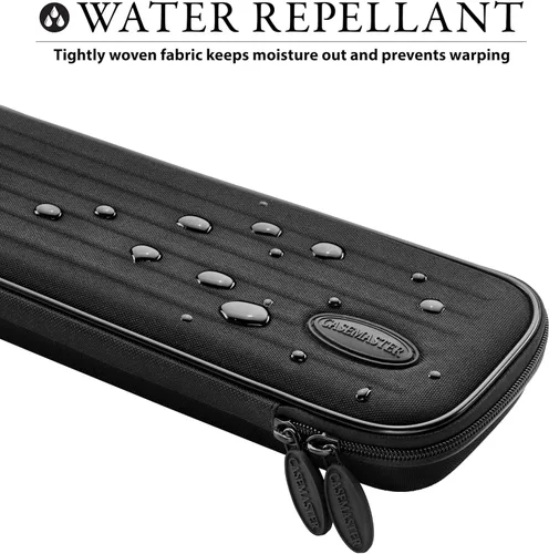 Miniatura 4 de Casemaster Parallax - Estuche para taco de billar/billar 600D Oxford de poliéster pesado e interior acolchado, capacidad para 1 taco completo de 2