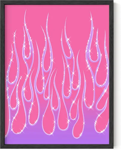 HAUS AND HUES Decoración de pared con imágenes rosadas – Indie for Room Aesthetic Baddie Room Decor Aesthetic para dormitorio, adolescentes, niñas,