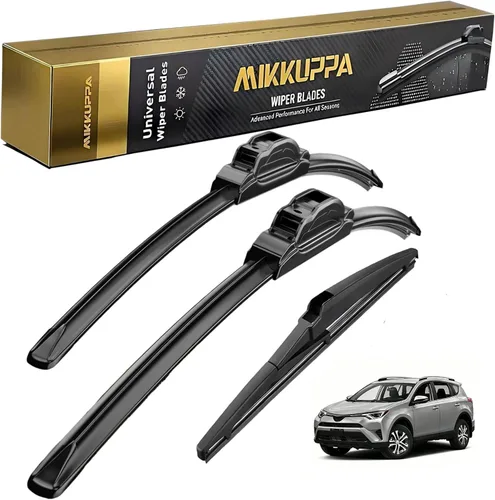 Miniatura 12 de MIKKUPPA Juego de 3 limpiaparabrisas de 22+21+12 pulgadas - Reemplazo para Dodge Durango 2011-2023, Jeep Grand Cherokee 2011-2013 - Limpiaparabrisas