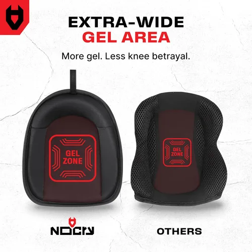 Miniatura 6 de NoCry Rodilleras de suelo para hombres con gel extra ancho y cojín de espuma gruesa — Rodilleras de cuero antideslizantes seguras para suelos