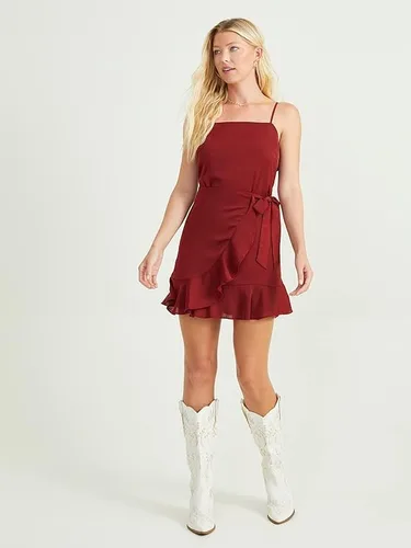 Miniatura 5 de ALTAR'D STATE Vestido de manga larga para mujer, con estampado floral, cuello cuadrado, casual, para verano y otoño, Pomegranate