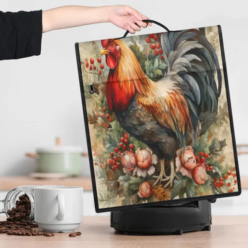 Miniatura 7 de Kitchen Aid - Fundas para batidora de pie, retro, gallo, con 3 bolsillos, cubierta para batidora, para electrodomésticos, cubierta antipolvo
