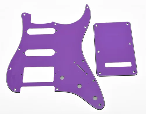 Miniatura 13 de KAISH Guardabarros de 11 agujeros estilo ST/Strat con placa trasera de trémolo para Stratocaster/Strat, HSS, verde menta de 3 capas, fabricado