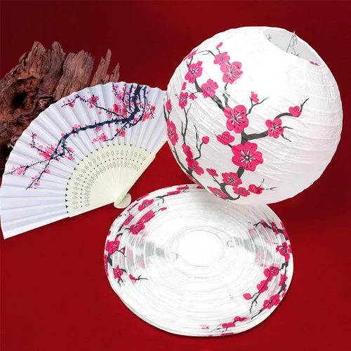 Miniatura 3 de LYART 12 piezas de delicado diseño de flor de cerezo plegable de seda, regalos de boda, fanáticas, damas, regalo de boda de iglesia, recuerdos